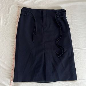 Navy blue pencil skirt